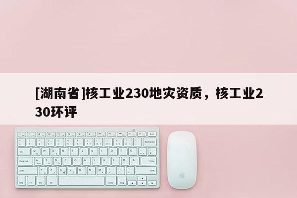 [湖南省]核工業(yè)230地災(zāi)資質(zhì)，核工業(yè)230環(huán)評