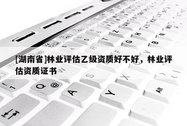 [湖南省]林業(yè)評估乙級資質好不好，林業(yè)評估資質證書